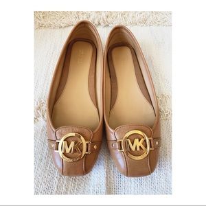 Michael Kors Fulton Leather Moccasin Flats